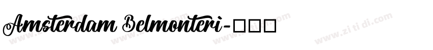 Amsterdam Belmonteri字体转换